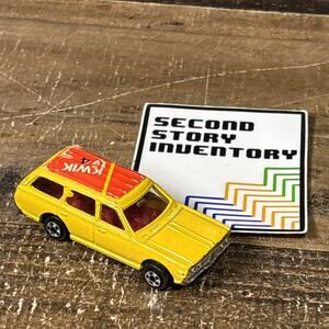 Vintage Zee Toys Zylmex D43 Yellow Datsun 510 Wagon 1/64 Diecast Kwik TV 4